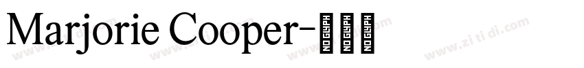 Marjorie Cooper字体转换